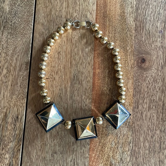 Neo Gold Block Necklace - Picture 2 of 4